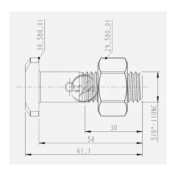 Imagem de Kit 12 parafuso roda raiada tras cam ford f13000 f21000 gm chevrolet d70 d90 caminhao fordao dodge d900 d950