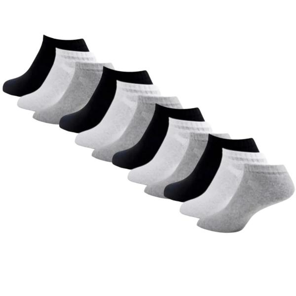 Kit 12 Pares Meia Masculina Cano Curto Soquete Varias Cores - WM Kit 12 Pares Meia Masculina Cano Curto Soquete Varias Cores - WM