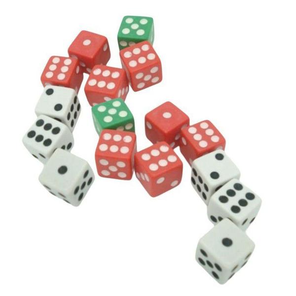 Imagem de Kit 12 Peças de Jogos de Dados Multicoloridos