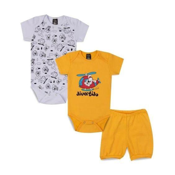 Imagem de Kit 12 Peças Infantis Chá de Bebê e Mesversário Body + Short