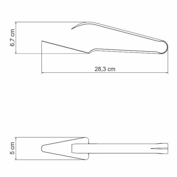 Imagem de Kit 12 Pegadores para Pizza Tramontina Utility em Aço Inox 63800862