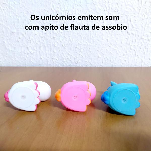 Imagem de Kit 12 Pôneis Unicórnio Rosa Azul Branco Atacado Festa Infantil Decoração Lembrancinha