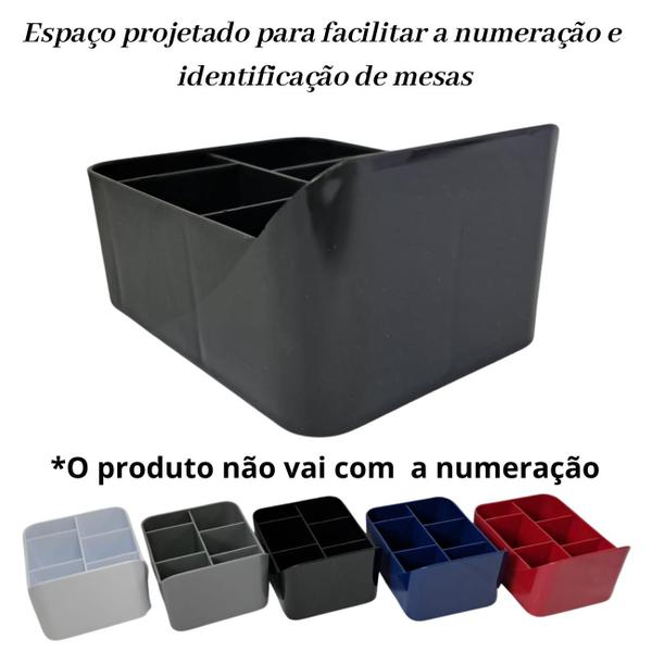 Imagem de Kit 12 Porta Sachê Palitos Açúcar Adoçante de Mesa Balcão Bancada Organizador Suporte Multiuso