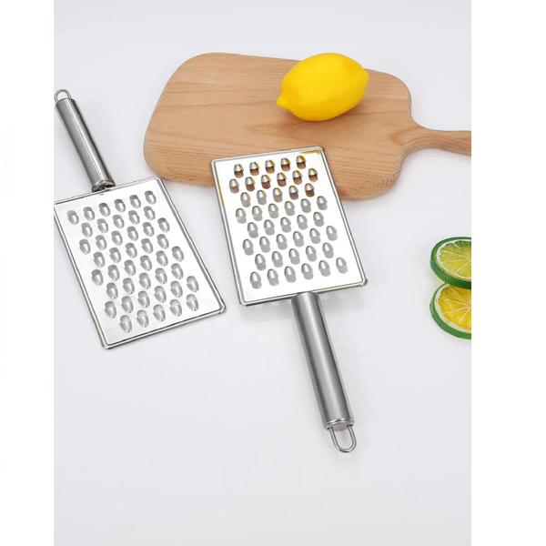 Imagem de Kit 12 Ralador Cozinha Aço Inox Legumes Queijo Vegetais 26cm