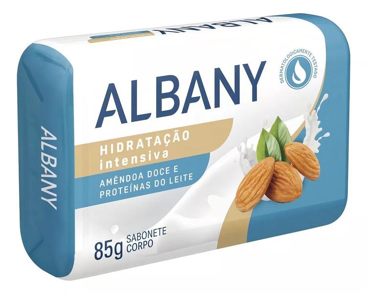 Imagem de KIT 12 Sabonete Albany Hidratação Intensiva Amêndoa 85g