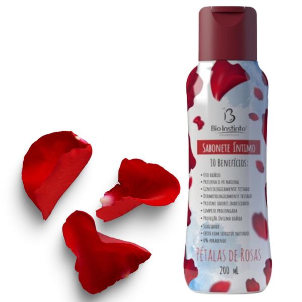 Imagem de Kit 12 Sabonete Íntimo Pétalas De Rosas 200Ml - Bio Instinto