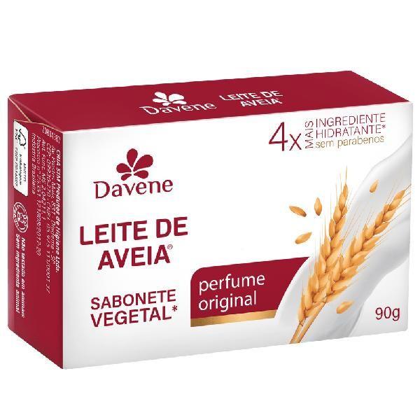 Imagem de Kit 12 Sabonete Vegetal Davene Leite de Aveia Perfume Original - 90g