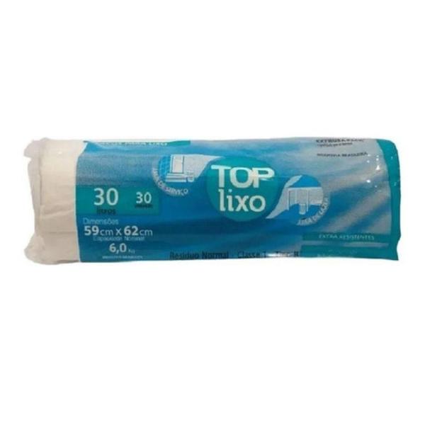 Imagem de Kit 12 Saco de Lixo Extra Resistente 30L 59x62cm 360UN - Top Lixo