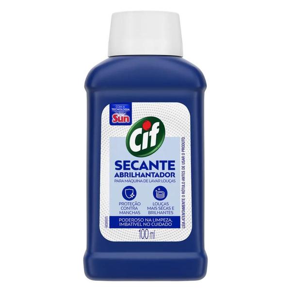 Imagem de Kit 12 Secante Abrilhantador Cif Máquina Lava-Louças 100ml