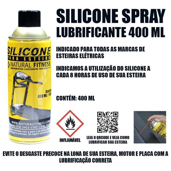 Imagem de Kit 12 Silicone Spray para Limpeza Protege Renova Esteiras Lubrificante Aerosol Caixa Fechada