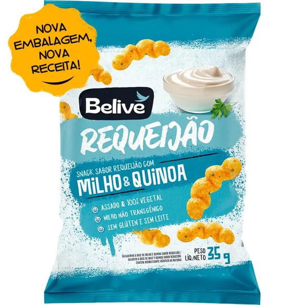 Imagem de kit 12 Snack de Milho & Quinoa Sabor Requeijão BELIVE 35g