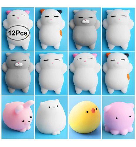 Imagem de Kit 12 Squishies Squishy Bichinho Macio De Apertar Isquish