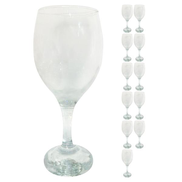 Imagem de Kit 12 Taças De Vinho 410ml Vidro Transparente