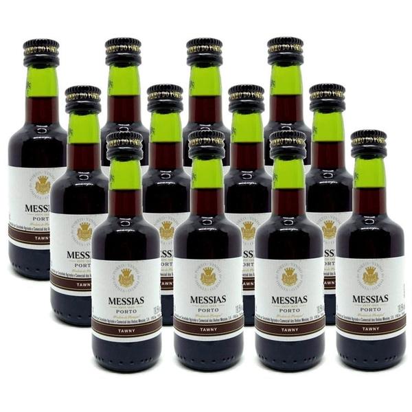 Kit 12 Un. Miniatura Mini Vinho Do Porto Messias Tawny 50ml Imagem de Kit 12 Un. Miniatura Mini Vinho Do Porto Messias Tawny 50ml