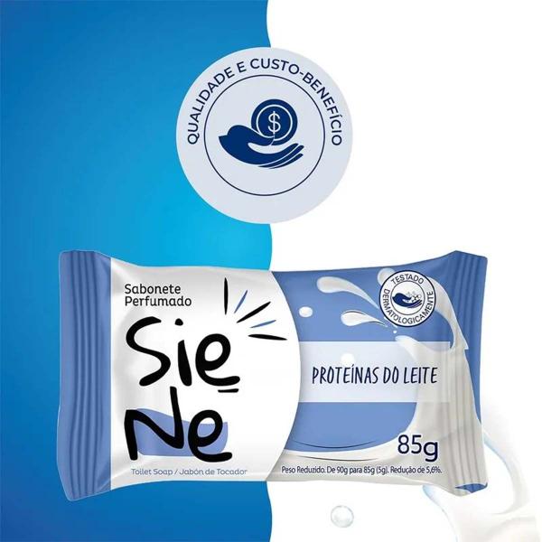 Imagem de Kit 12 und Sabonete Siene Proteina Do Leite 85g