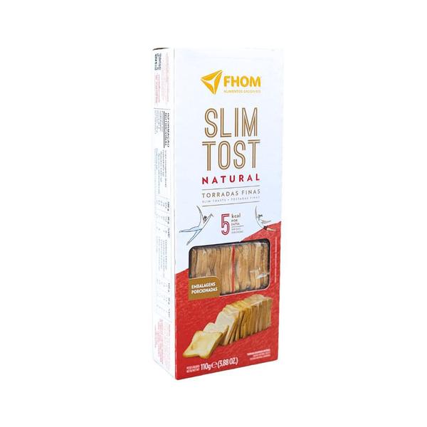 Kit 12 unid Torrada Slim Tost 4 sabores Vegano Caixa FHOM Imagem de Kit 12 unid Torrada Slim Tost 4 sabores Vegano Caixa FHOM