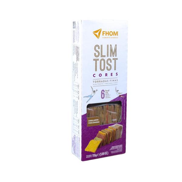 Kit 12 unid Torrada Slim Tost 4 sabores Vegano Caixa FHOM Imagem de Kit 12 unid Torrada Slim Tost 4 sabores Vegano Caixa FHOM