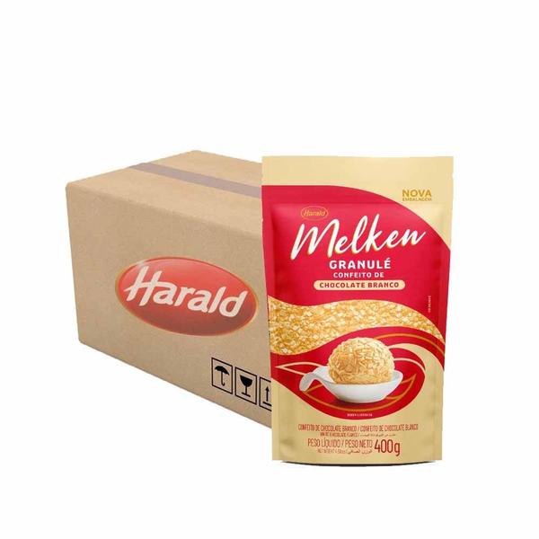 Kit 12 Unidades Granulé Melken Branco 400g Harald Imagem de Kit 12 Unidades Granulé Melken Branco 400g Harald