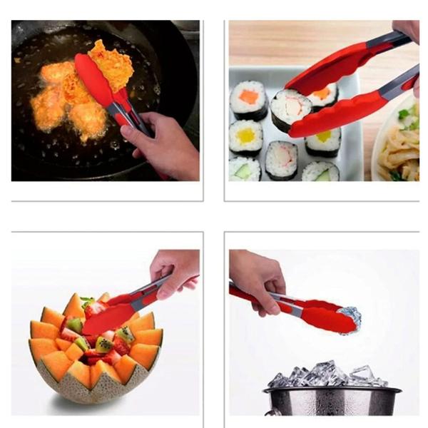 Imagem de Kit 12 Utensílios de Cozinha Peças Jogo de   em Silicone Completo  Antiaderente