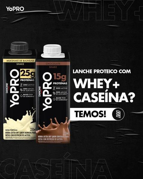 Kit 12 Yopro Bebida Whey Protein 0 Lactose Escolha O Sabor - Danone Imagem de Kit 12 Yopro Bebida Whey Protein 0 Lactose Escolha O Sabor