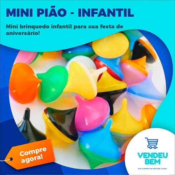 Kit 120 Mini Brinquedo Ioiô e Pião Revenda - VENDEU BEM Imagem de Kit 120 Mini Brinquedo Ioiô e Pião Revenda