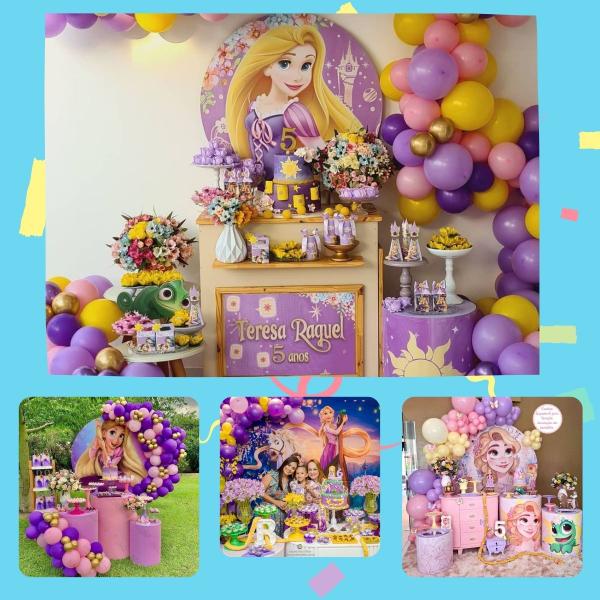 Imagem de Kit 125 Completo Da Rapunzel Festa Decoraçao Aniversario