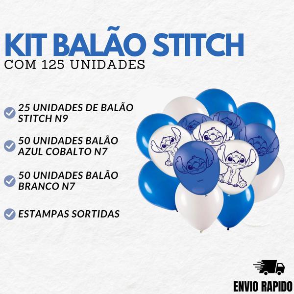 Imagem de Kit 125 Completo Do Stitch Festa Decoraçao Aniversario Festa