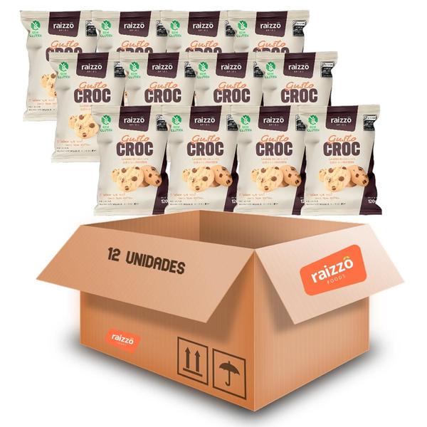 Imagem de Kit 12Un Cookie Coco Gotas De Choc. S/ Gluten Raizzo 120G