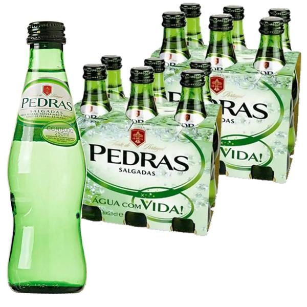 Imagem de Kit 12Und Água Mineral Natural Com Gás Pedras Salgadas 250Ml