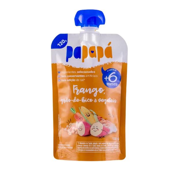 Kit 12Und Papinha De Frango, Grão B, Vegetais Papapá 120G Imagem de Kit 12Und Papinha De Frango, Grão B, Vegetais Papapá 120G