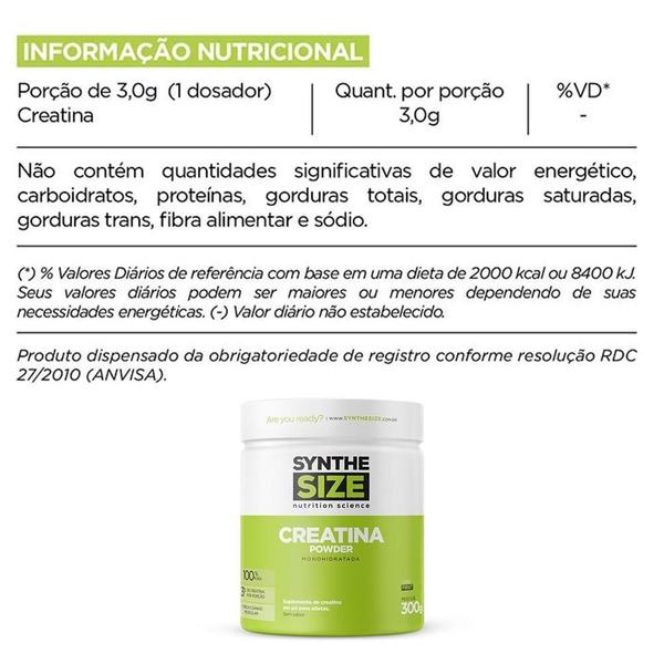 Imagem de Kit 12X Creatina 100% Pura Monohidratada 300G Synthesize