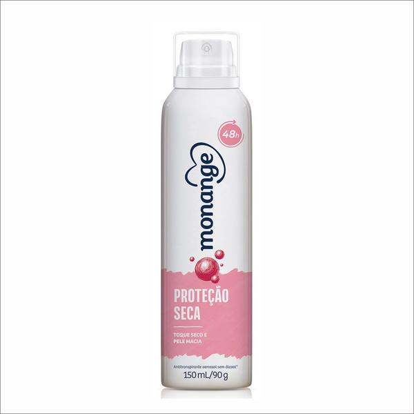 Imagem de Kit 12x Desodorante Monange Aerosol 150ml Proteção Seca KIT COTY