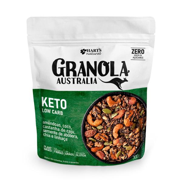 Kit 12x Granola Hart's Natural Keto Em Pouch 300 G - HARTS Imagem de Kit 12x Granola Hart's Natural Keto Em Pouch 300 G