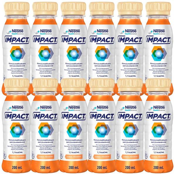 Imagem de Kit 12x Impact Pessego - 200ml cada - Nestle