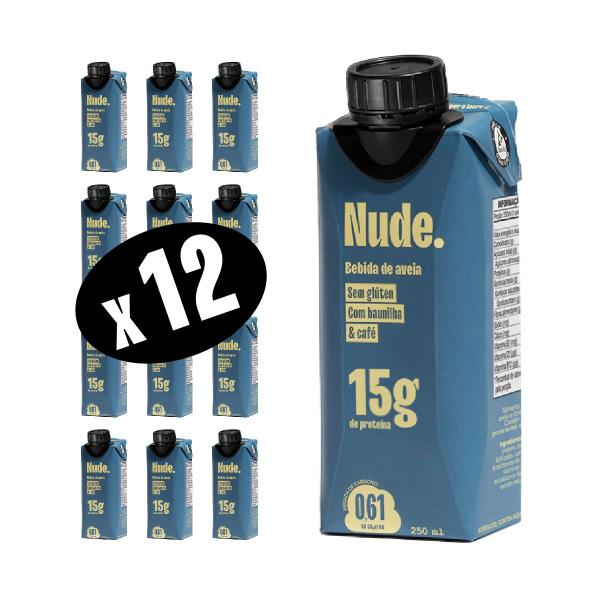 Imagem de KIT 12x Nude Baunilha e Café Bebida Proteica 250ml