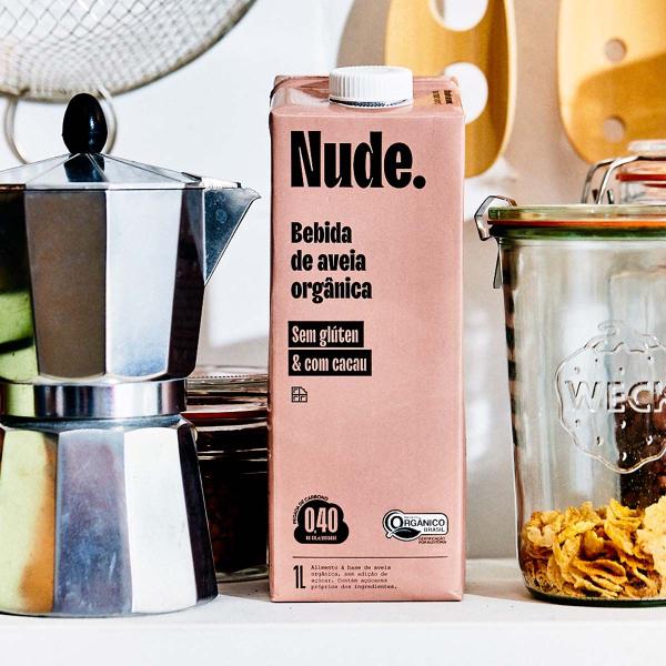 Imagem de KIT 12x Nude Cacau Bebida de Aveia 1l