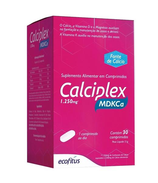 Imagem de Kit 12x Suplemento Calciplex MDKCa 30 Comp - Ecofitus