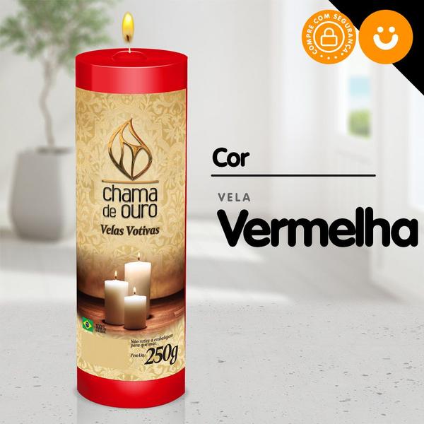 Imagem de Kit 12x Vela De 7 Dias Atacado  250g Velas De Várias Cores