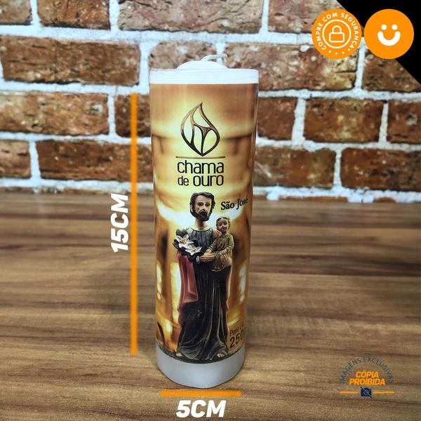 Kit 12x Vela De 7 Dias Velas C/ Imagem Oração Várias Opcoes - Chama de Ouro Imagem de Kit 12x Vela De 7 Dias Velas C/ Imagem Oração Várias Opcoes