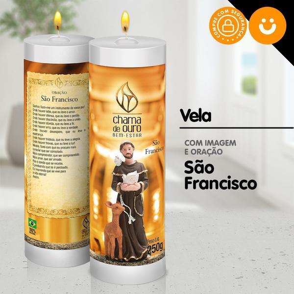 Kit 12x Vela De 7 Dias Velas C/ Imagem Oração Várias Opcoes - Chama de Ouro Imagem de Kit 12x Vela De 7 Dias Velas C/ Imagem Oração Várias Opcoes