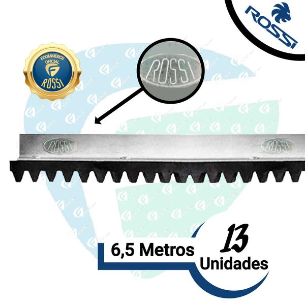 Imagem de Kit 13 Cremalheiras Dentada Barra 50cm P/ Motor Portão Rossi