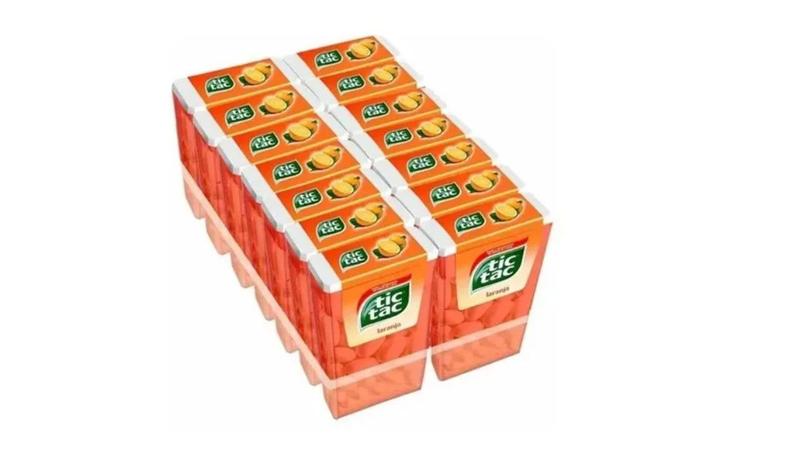 Imagem de Kit 14 Balas Tic Tac Sabor Laranja