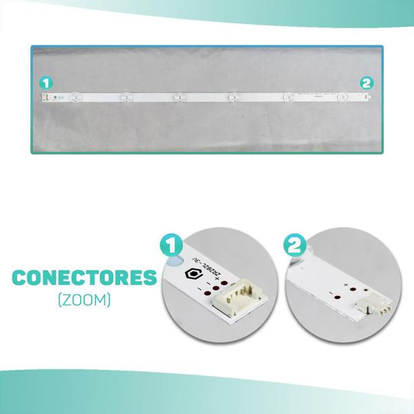 Imagem de Kit 14 Barras Led Barramento Tv 55ln5400 55la6200 55la6130