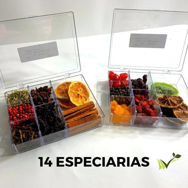 Imagem de Kit 14 Especiarias Para Gin (2 Box Gin Tônica)