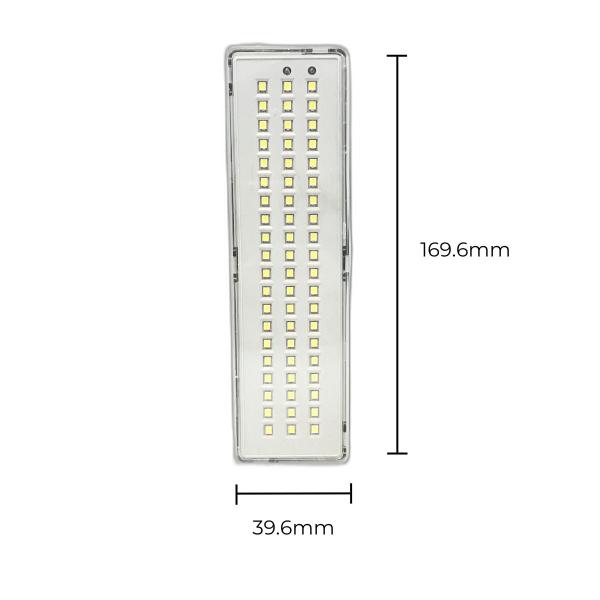 Imagem de Kit 14 Luminária De Emergência 60 Leds Recarregável Portátil Bivolt