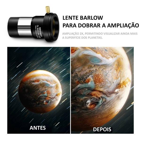 Kit 14 Peças Ocular E Filtros Para Telescópio Plossl 1.25" + Maleta - Neewer Imagem de Kit 14 Peças Ocular E Filtros Para Telescópio Plossl 1.25" + Maleta