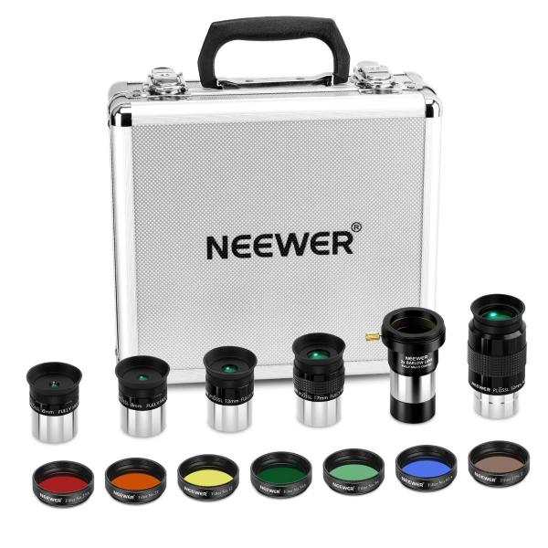 Kit 14 Peças Ocular E Filtros Para Telescópio Plossl 1.25" + Maleta - Neewer Imagem de Kit 14 Peças Ocular E Filtros Para Telescópio Plossl 1.25" + Maleta
