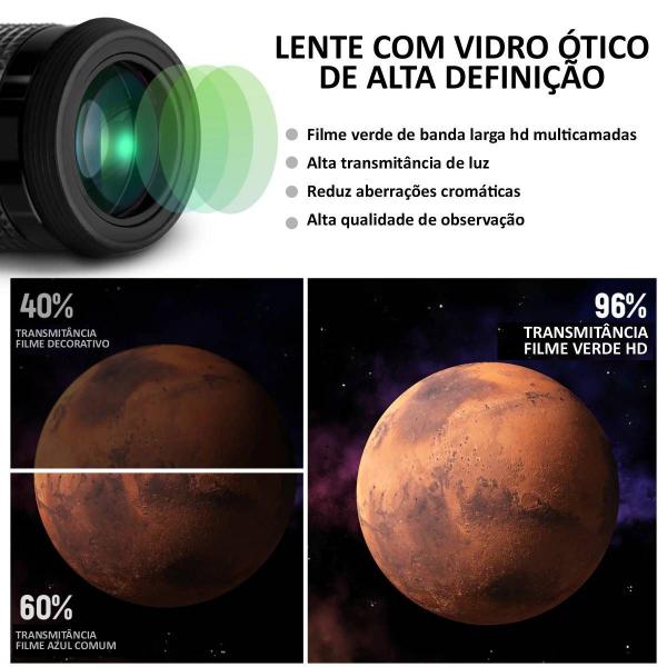 Kit 14 Peças Ocular E Filtros Para Telescópio Plossl 1.25" + Maleta - Neewer Imagem de Kit 14 Peças Ocular E Filtros Para Telescópio Plossl 1.25" + Maleta