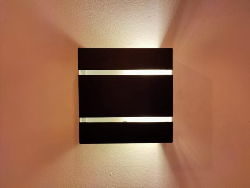 Imagem de Kit 15 Arandela Ar1112 Interno Externo Aluminio + Lampada Led 5w