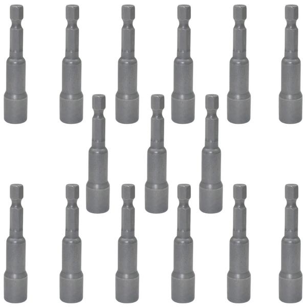 Imagem de Kit 15 Bits Soquete Magnético 3/8x65mm Aço Cr-v Htom